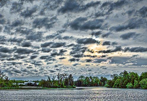 Rideau Canal Clouded Sunrise_DSCF03070.jpg - Photographed along the Rideau Canal Waterway near Smiths Falls, Ontario, Canada.